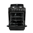 COCINA FLORENCIA SINGER 4H 56CM EASY CLEAN, CON ENCENDIDO NEGRA 