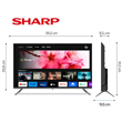 TV SHARP 43" FULL HD GOOGLE TV FRAMELESS