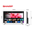 Smart TV LED 55" Sharp 4T-C55FL6L Ultra HD Smart Google TV