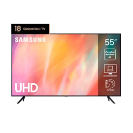 SAMSUNG TV 55" LED SMART 4K UHD UN55AU7000GCZB