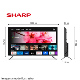 TV 65" SHARP ULTRA HD GOOGLE