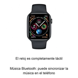 SMARTWATCH BLUETOOTH KASSEL CUADRADO NEGRO